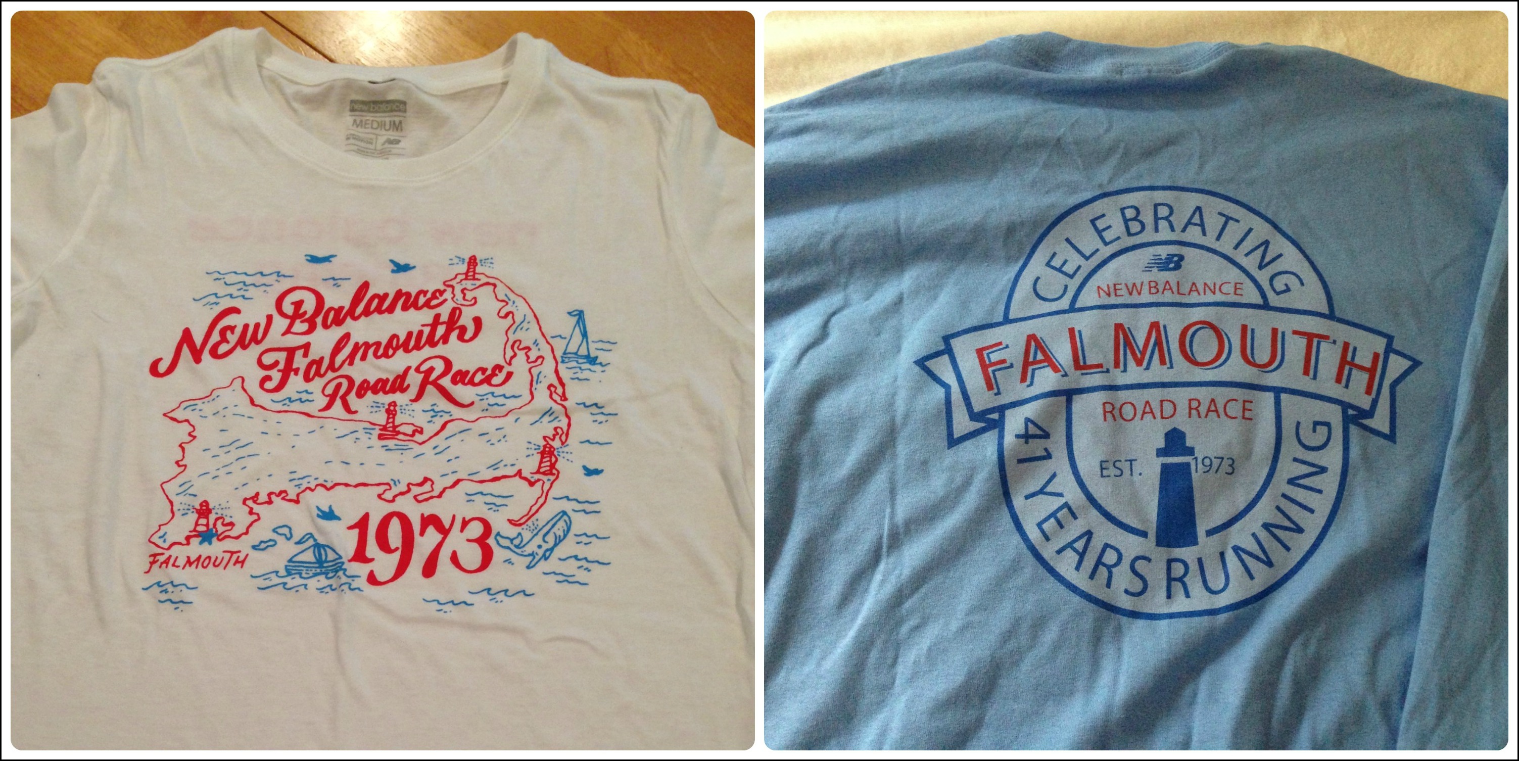 new balance falmouth road race t shirts